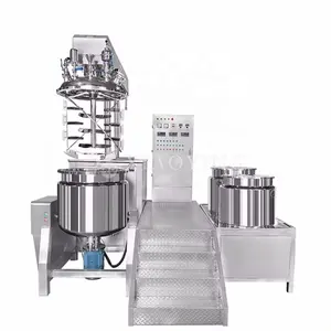 Mesin kosmetik mesin vakum Emulsifier Mixer termogenisasi pencampur vakum krim kosmetik harga pabrik 300L