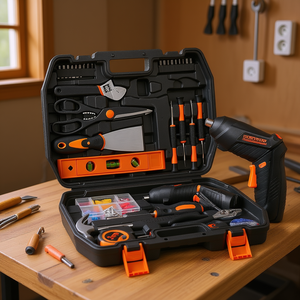 Vevor Juego de Destornilladores Inalámbricos de 96 Piezas con Estuche Rígido, Juego de Herramientas Manuales para el Hogar, Batería de Litio, 37x28x8cm - Product Image 2