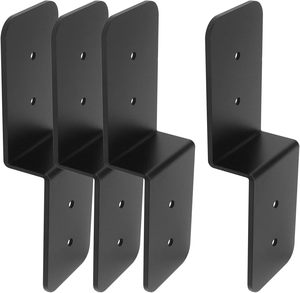 Heavy Duty <span class=keywords><strong>in</strong></span> <span class=keywords><strong>acciaio</strong></span> Z staffe 6 "Post to Beam supporto <span class=keywords><strong>per</strong></span> ripiani <span class=keywords><strong>in</strong></span> legno connettore di fissaggio legname - Product Image 1