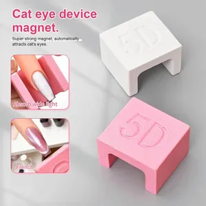 Varita Magnética para Decoración de Uñas, Color Blanco y Rosa, Imán Automático 5D, Adecuado para Esmalte de Uñas de Gel Efecto Ojo de Gato, Herramientas de Manicura - Product Image 1