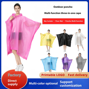 XL مطر قابل للتخصيص لمعطف من المصنع خفيف الوزن قابل لإعادة الاستخدام مقاوم للماء ملابس واقية من المطر تصميم سميك للخارج - Product Image 6