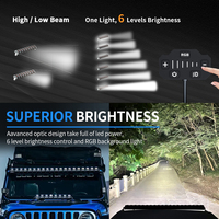 Nouvelle Barre Lumineuse LED RGB Multifonctionnelle Aurora pour Voiture, Feux de Jour et Tout-Terrain