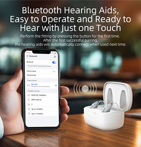 Soins de <span class=keywords><strong>santé</strong></span> portables Digital ITE Hear Aid Amplificateurs sonores d'oreille rechargeables BT 5.0 Prothèse auditive avec IPX4 pour aîné - Product Image 4