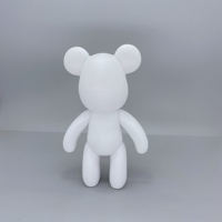 Sculpture d'ours fluide DIY populaire, ours en peluche fait à la main, modèle d'ours à colorier, jouet pour la décoration de la maison