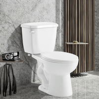 Pour Medyag Européenne Deux Pièces En Céramique Sanitaire Conception Sans Monture S-Trap 300mm Cuvette De Toilette pour Hôtels Disponible Pour La Vente En Gros