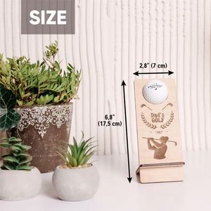 Custom Fathers Day Gifts Holder Wooden Hole in One Golf Ball Display Case - Product Image 4