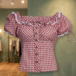 Chemisiers à manches longues pour femmes, chemise à carreaux rouges en flanelle d'excellente qualité, hauts décontractés en coton pour dames, 2022 - Product Image 3