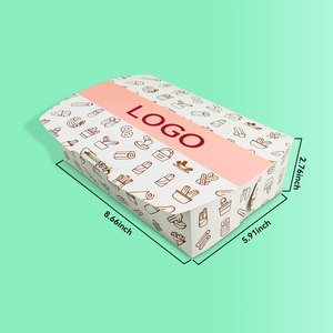 Vente en gros de boîte alimentaire personnalisée en papier cartonné blanc boîte à bonbons <span class=keywords><strong>cadeau</strong></span> gâteau de lune hamburger pour <span class=keywords><strong>boulanger</strong></span> à biscuits - Product Image 2