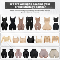 Vêtement de compression post-chirurgie à logo personnalisé, shapewear pour le lifting des fesses et le contrôle du ventre, Fajas Colombianas Moldeadoras pour femmes