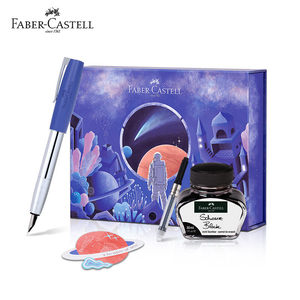 Pluma Estilográfica FABER-CASTELL Serie <span class=keywords><strong>GEFU</strong></span> con Punta de Acero Inoxidable, Tinta Azul Conmemorativa, Set de Regalo para Hombres y Mujeres, Práctica de Caligrafía - Product Image 6