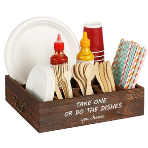 Utensile <span class=keywords><strong>in</strong></span> <span class=keywords><strong>legno</strong></span> rustico per fattoria cucina piano di lavoro organizzatore con accessori di <span class=keywords><strong>spezie</strong></span> uso Rack di stoccaggio per utensili da cucina - Product Image 4