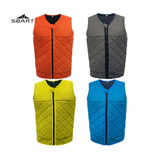 Logo personnalisé adulte hommes femmes <span class=keywords><strong>Wakeboard</strong></span> <span class=keywords><strong>Impact</strong></span> <span class=keywords><strong>gilet</strong></span> de sauvetage en néoprène pour la natation Rafting canotage EPE mousse PVC matériel - Product Image 1