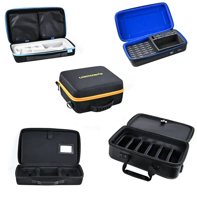 ISO BSCI Factory Custom Carrying Portable Protective Storage Box Case EVA Hard Shell Case With Foam EVA tool bag case