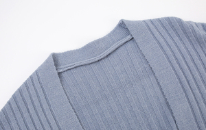 Custom Women's Knitted Square Collar Slip <strong>Dress</strong> 2 Pieces Set <strong>With</strong> <strong>Long</strong> Sleeve <strong>Cardigan</strong> Coat Knit Sweater <strong>Dress</strong> Set - Product Image 5