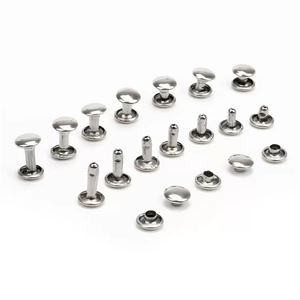 Fixation à vis Rivets à double capuchon <span class=keywords><strong>pour</strong></span> <span class=keywords><strong>sangle</strong></span> de sac en cuir Rivets double face 3mm-20mm Clou décoratif - Product Image 4