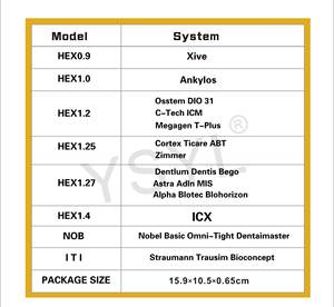 Kit de 9 instruments cliniques universels de marque YSYL à prix fixe avec boîte de stérilisation pour implants dentaires - Product Image 2