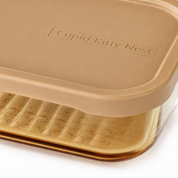 Hoge kwaliteit glazen voedselcontainer, rechthoekige glazen voedselcontainer van hoog borosilicaat, lunchbox