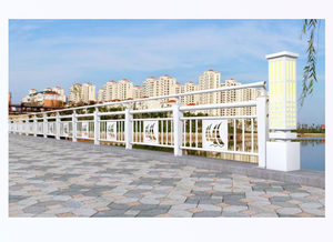 Hàng rào bảo vệ công viên thép không gỉ Riverside kim loại lan can hàng rào cách ly thành phố - Product Image 3