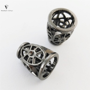 Fashion Design Embossed Shape Matte <b>Gold</b> Color Metal Drawstring Rope Cord End Stopper for <b>Clothes</b> - Product Image 4