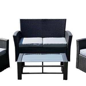 Conjunto de Muebles de <span class=keywords><strong>Jardín</strong></span> Modernos para Exteriores, Terraza de Hotel o Villa, Sofá de Ratán - Product Image 3