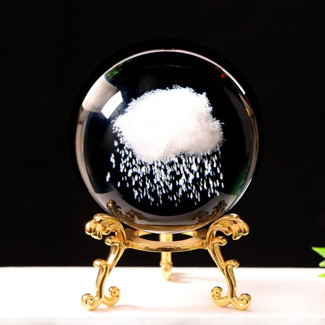 Factory Wholesale 3d Laser Engraved Crystal Ball Transparent K9 Milky Way Rose Clear Engraved Glass Ball
