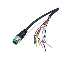 Cable Impermeable M12, Conector DIN de 6 Pines, Cable de Extensión GX16 GX12, Arnés de Cableado con Conector de Aviación de 4 Pines