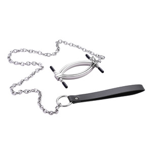 Legierung Klitoris Schamlippen Klemmen Metall kette Leine <span class=keywords><strong>Clip</strong></span> Fetisch Bondage BDSM Sexspielzeug - Product Image 1