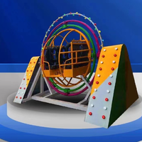 Le parc d'attractions monte le gyroscope manuel mécanique humain extérieur d'équipement