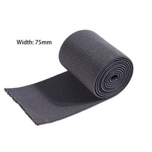 Bande élastique en caoutchouc et nylon noir/gris, directement de l'usine, adaptée aux ceintures de massage ergonomiques - Product Image 3