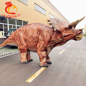 Costume de dinosaure <span class=keywords><strong>Triceratops</strong></span> grand format, réaliste et mis à jour - Product Image 4