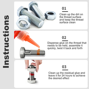 Higlue OEM 50ml dầu kháng 222 243 272 dính cường độ cao chất lỏng chủ đề khóa keo - Product Image 5