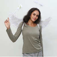 Aile d'ange Aile de démon Aile de plumes pour Halloween Noël Carnaval Cosplay Accessoires de scène de mariage Cadeau pour enfants Fournitures de fête