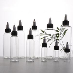 OEM/ODM 15ml-120ml Squeeze <b>Bottle</b> Transparent Oil <b>Bottles</b> for Hair Oil PET Plastic Refillable <b>Bottles</b> with Twist Top Cap - Product Image 1