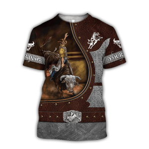 Camiseta <span class=keywords><strong>de</strong></span> equipo redondo <span class=keywords><strong>de</strong></span> ajuste Regular para hombre con estilo, camiseta personalizada con Lightning <span class=keywords><strong>Bull</strong></span> Ride Cross para hombre, camiseta para hombre - Product Image 3