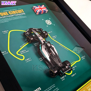 Nouvelle décoration d'intérieur, modèle de course F1 en alliage peint à la main en trois dimensions avec boîte de <span class=keywords><strong>peinture</strong></span> murale pour les occasions d'anniversaire par Ksart - Product Image 5
