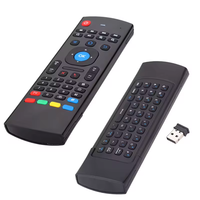 Mini Teclado Inalámbrico Portátil MX3 2.4ghz de Alta Calidad con 7 Teclas Retroiluminadas, Control Remoto por Voz, Giroscopio, Air Mouse Inteligente con Alcance de 8-10m