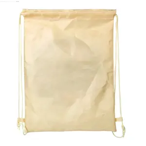 PVC 안감이있는 맞춤형 210d 폴리 에스터 졸라매는 끈 배낭 프로모션 사용을위한 패션 스타일 방수 쇼핑백 - Product Image 2