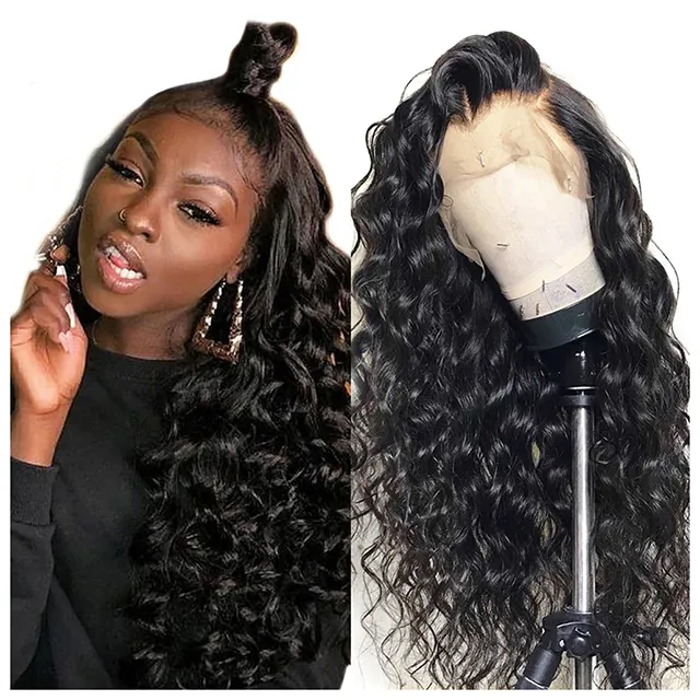 Swiss Virgin Cuticle Aligned Hair Lace Front Wig With Baby Hair 100% Raw Brazilian Body Wave Human Hair Lace Closure Wig