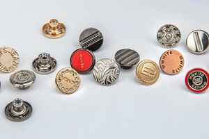 Eccellenza personalizzabile metallo rimuovere bottoni per Jeans placcato oro Logo smalto decorazione accessori di abbigliamento capi - Product Image 5