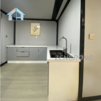 Conteneur extensible de luxe 2 chambres à coucher 1 salle de bain maison bureau modulaire préfabriqué avec Capsule de construction en acier maison