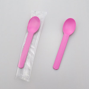 Muỗng Và Nĩa Nhựa Mini Cán Dài Nhiều Màu Sắc Để Tráng Miệng Thìa Kem Nhựa PP PS Dùng Một Lần In Tùy Chỉnh - Product Image 4