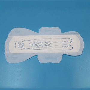 Serviettes hygiéniques jetables personnalisées en usine, imprimées bleues, en coton, pour femmes, soins de santé féminins - Product Image 3