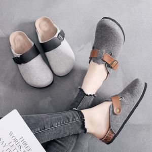 Women's <strong>Felt</strong> Slip-on Shoes Indoor Outdoor Comfort <strong>Clogs</strong> - Product Image 2