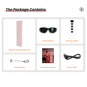 เครื่องบำบัดด้วยแสงอินฟราเรด IDEATHERAPY Voice Assistant+APP 8 ความยาวคลื่น พร้อมอุปกรณ์บำบัดด้วยแสงสีแดง และแผงไฟบำบัดด้วยแสง LED - Product Image 6