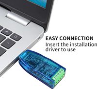 Konverter modul komunikasi USB ke RS485, adaptor Port seri dengan CIP CH340 untuk Windows 11 10 8 7 XP Mac OS