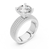 Anillo de Compromiso Clásico con Diamante Ovalado Cultivado en Laboratorio, Chapado en Oro de 10Kt, 14Kt, 18Kt, 22Kt, Certificado por IGI, para Mujer, Joyería Fina de Moda