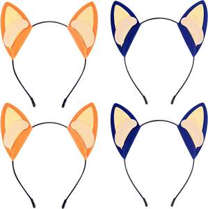 2 uds. Diademas de fieltro para orejas de perro para fiesta, diademas de animales para niños, suministros de cumpleaños, decoración para recuerdo de fiesta, Halloween, Navidad - Product Image 1