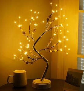 USB/Pin Powered 108led cây cảnh ánh sáng ban đêm điều khiển từ xa Twinkle lãng mạn giáng sinh Nhà Phòng Đảng kim loại thay đổi độ sáng - Product Image 6