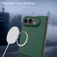 Coque de téléphone magnétique effet givré avec spray huileux effet peau, compatible avec le film de protection en verre pour 18 Ultra Fold