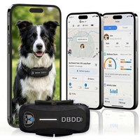 GPS pour chien alimenté par l'IA, surveillance de la santé et de l'activité 24h/24 et 7j/7, localisation en temps réel, alertes géofences, LED, son, étanche à la pluie, silicone, plastique